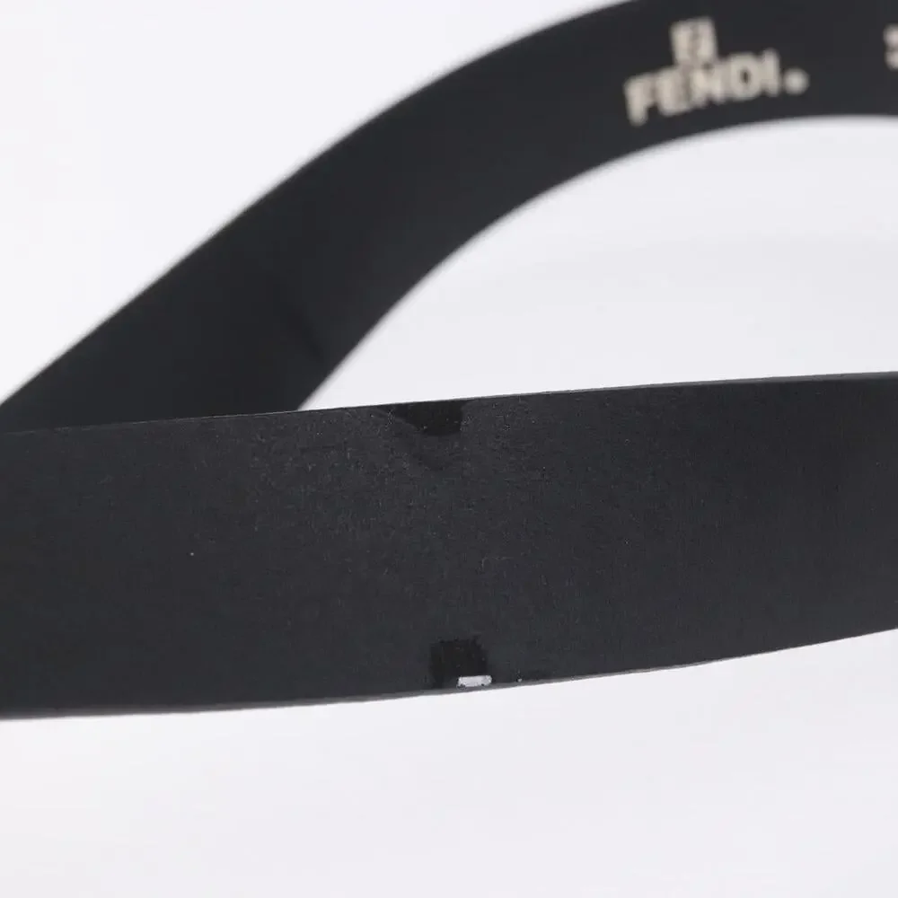 Fendi Leather Belt Black